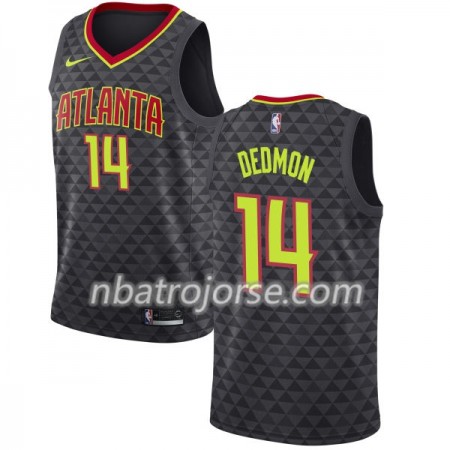 Män Atlanta Hawks Tröja Dewayne Dedmon 14 Nike 2017-18 Svart Swingman